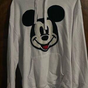 Disney White and Black Mickey Mouse Sweater